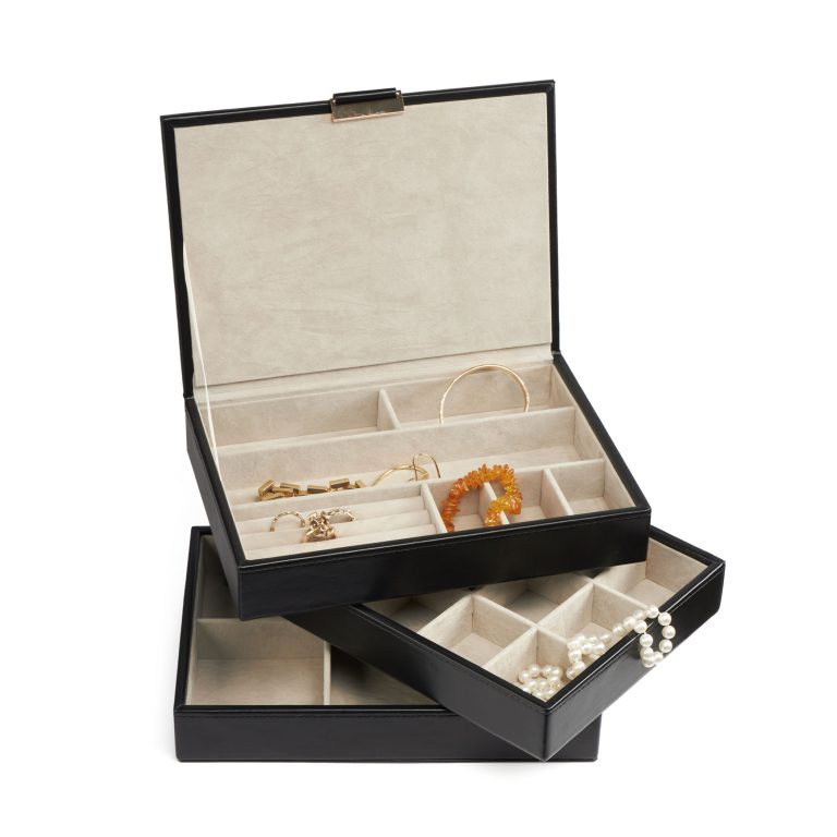 Gillian Jones – Multilayer Jewelry Box – Black