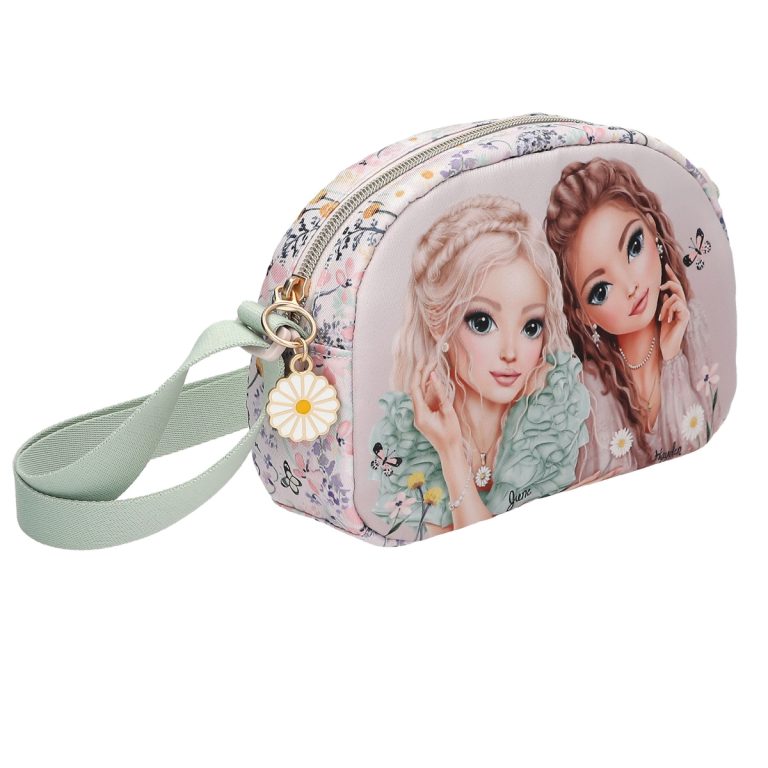 Topmodel – TOPModel Shoulder Bag SUMMER FEELING – Soft pink and sage green – Small (413312)