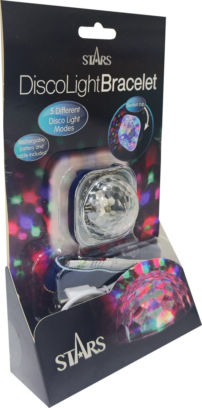 Stars – Multicolored Disco Light Bracelet – (89022)