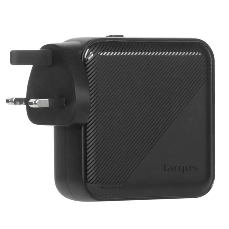 Targus – PowerElite Universal 100 W 4- Port GaN Wall-Charger – with Travel Adapters