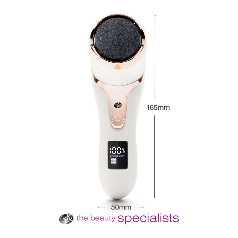 Rio PEDI5-EU/1.1 Go Smooth Electric Foot File With Vacuum Action, White