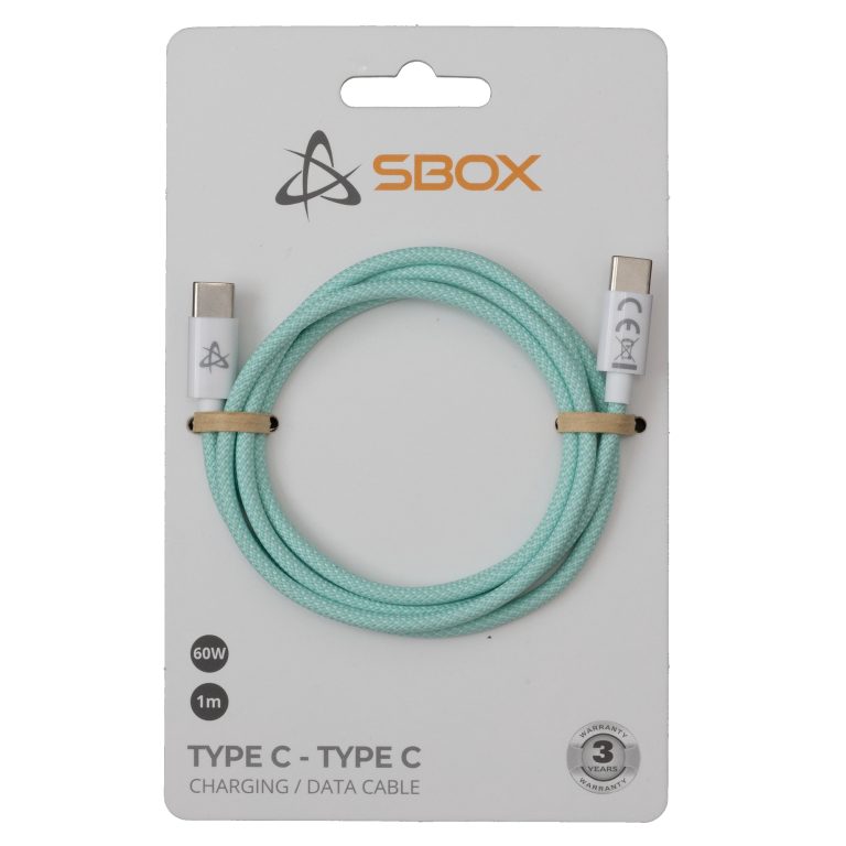 Sbox Type C – Type C M/M 1m green TYPEC-1-G