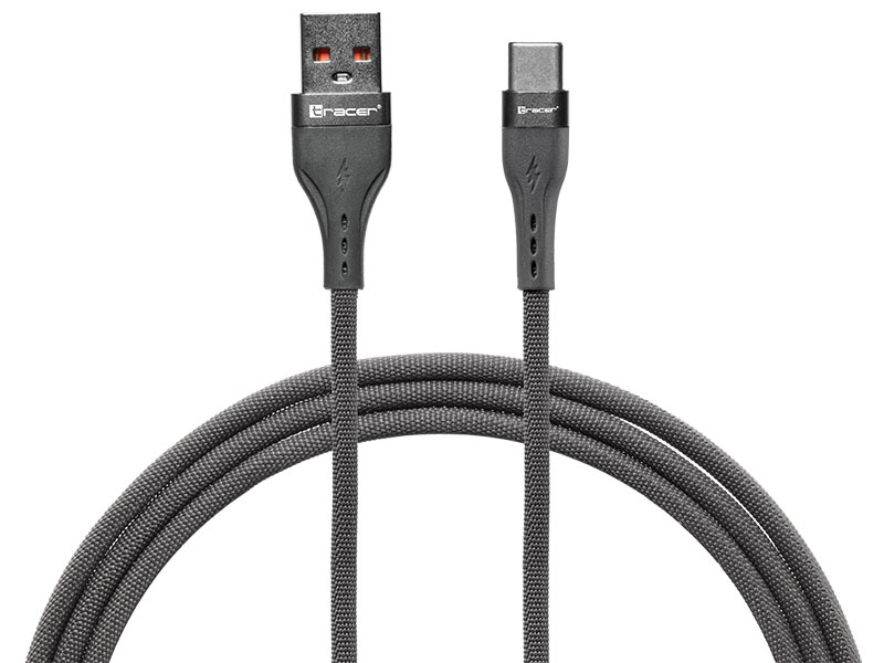 Tracer 47487 USB A - Type C M/M 1m  Cable Grey