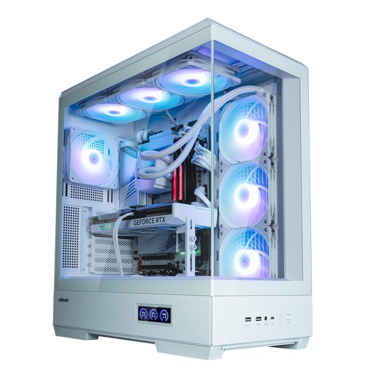 Zalman P50 DS  White, ARGB Fan x4