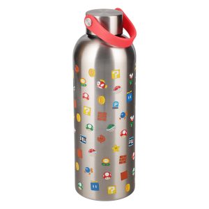 Paladone Super Mario Metal Water Bottle whit Carry Loop