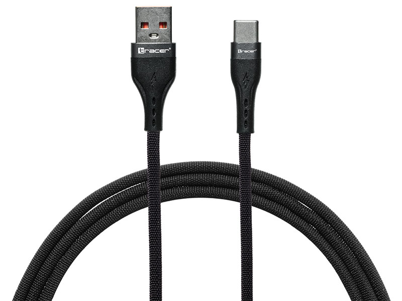 Tracer 47486 USB A - USB C  M/M 1m  Cable Black