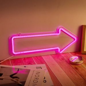 Manta SNL107PK Style Neon Lights ARROW  pink
