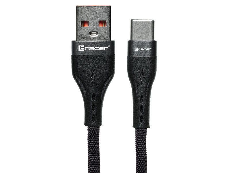 Tracer 47486 USB A - USB C  M/M 1m  Cable Black