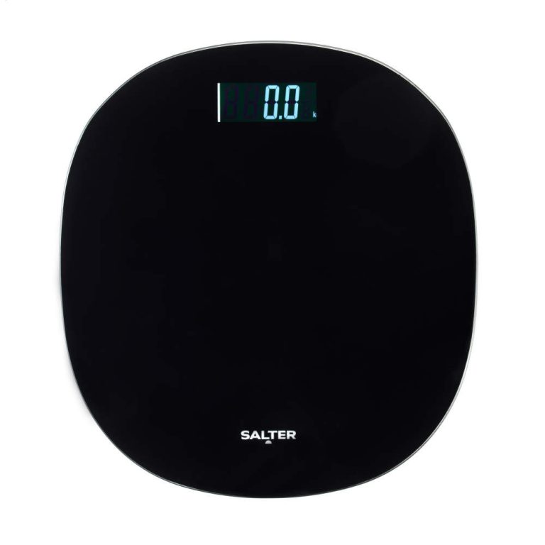 Salter SA00709BFEU12 Round Electronic Scale, Black
