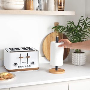 Salter BW135651EU7 Toronto Kitchen Roll Holder, Black