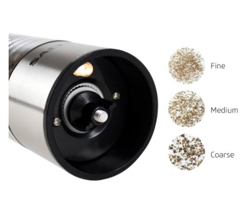 Salter 7522 SSTUR15UP3 Salter Stainless Steel Electric Salt & Pepper Mills