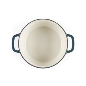 Salter BW13771GR Chester 3.4L Cast Iron Casserole Pot 24 cm, Green