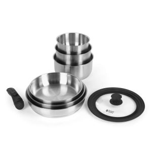 Russell Hobbs RH04041 Stainless Steel 8 Piece Smart Clip Cookware Set