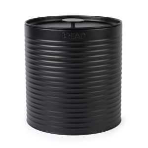 Russell Hobbs RH03269EU7 Ribbed Bread Bin, Black