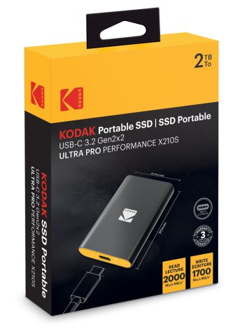 Kodak SSD 3.2Gen2 X210 S 2TB Portable EKSSD2TX210SK