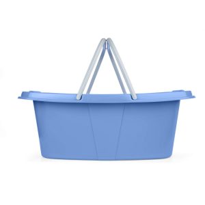 Beldray LA030450CRNFPEU7  Set Of Two Laundry Baskets 2 x 26L, White/Blue