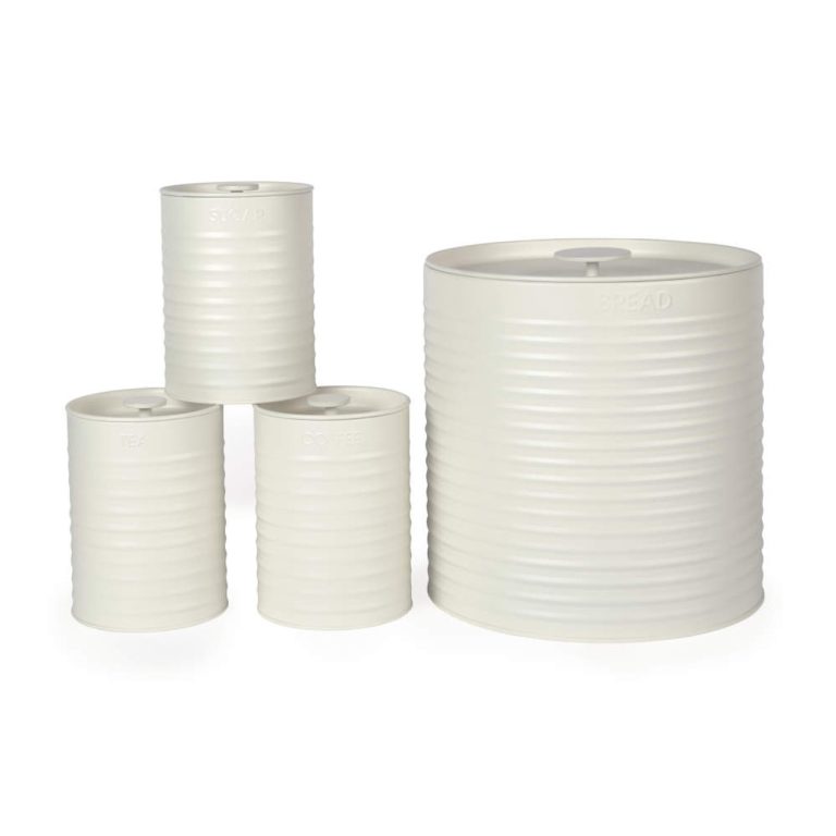 Russell Hobbs RH03270CEU7 Ribbed 4-Piece Countertop Set – Cream