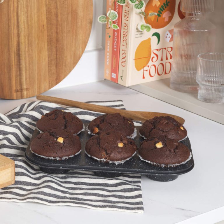 Salter BW07035BRMFOB Megastone 6 Cup Muffin Pan