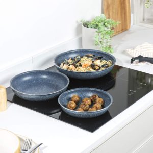Russell Hobbs RH03293EU7 Nightfall Stone 4-Piece Smart Clip Fry Pan Set