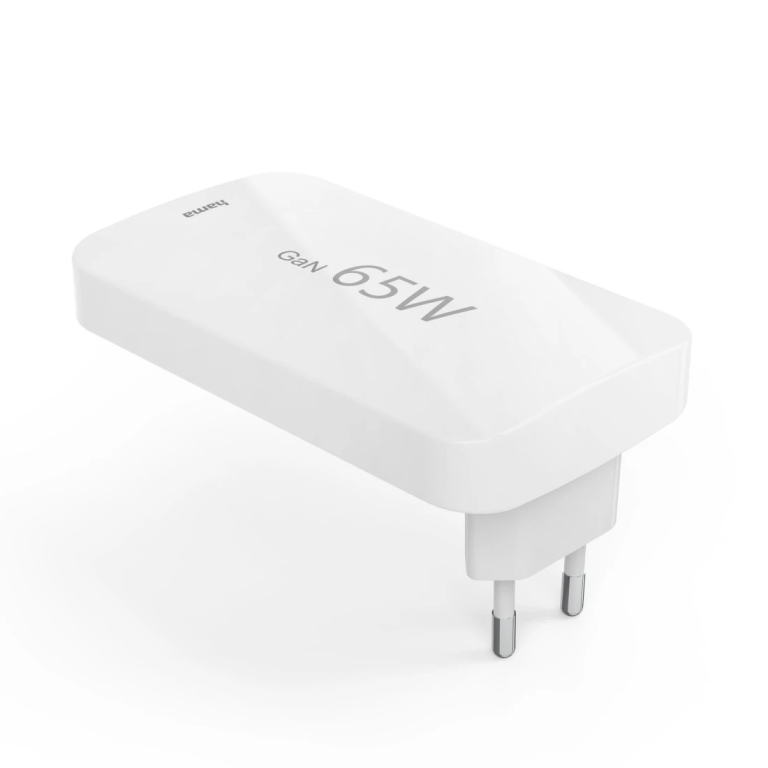 Hama 00201976 Flat Charger 220V With 2xUSB-C/USB-A  65W White