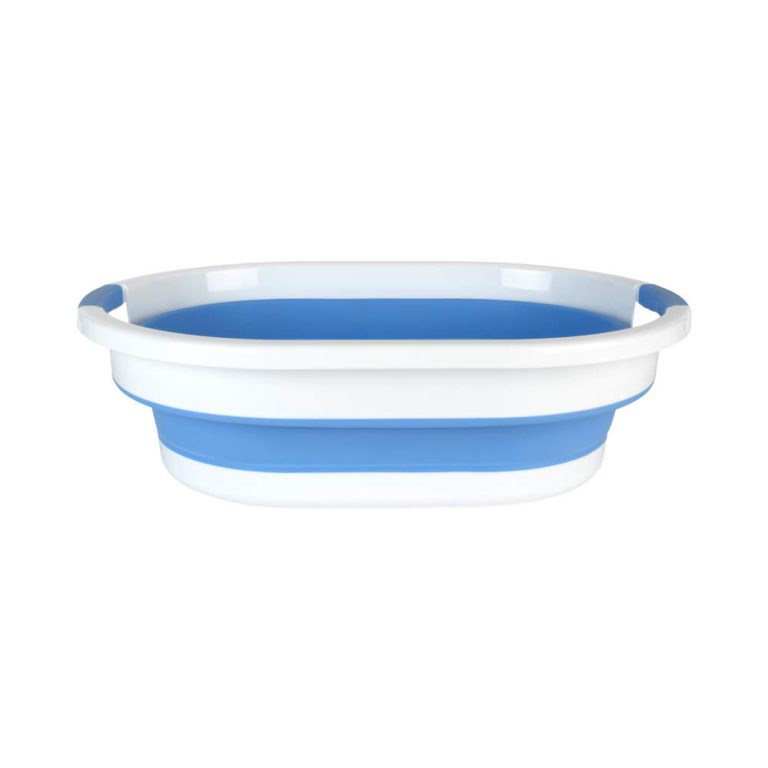 Beldray LA034816CRNFPEU7  Collapsible Laundry Basket  28L White/Blue