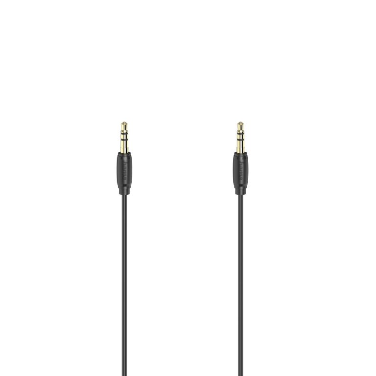 Hama 00205263 Audio Cable, 3.5mm Jack Plug – Plug Stereo Gold-Plated Ultra-thin 3m