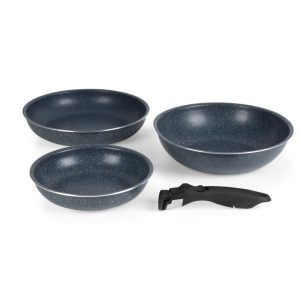 Russell Hobbs RH03296 Nightfall Stone 4-Piece Smart Clip Fry Set