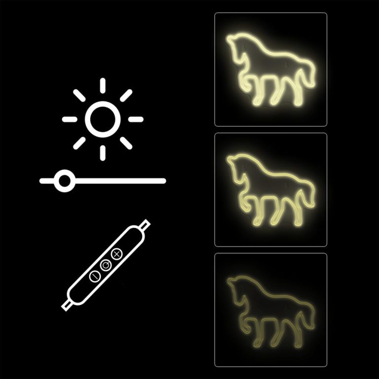 Manta SNL103WH Style Neon Lights HORSE  White