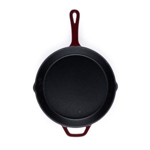Salter BW13773R Cast Iron 26cm Fry Pan, Red