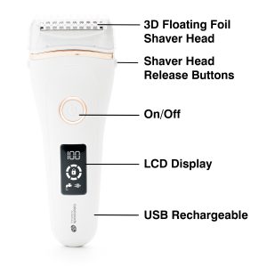 Rio SHLD-EU/1.2 Go Smooth Vet & Dry Lady Shaver, White