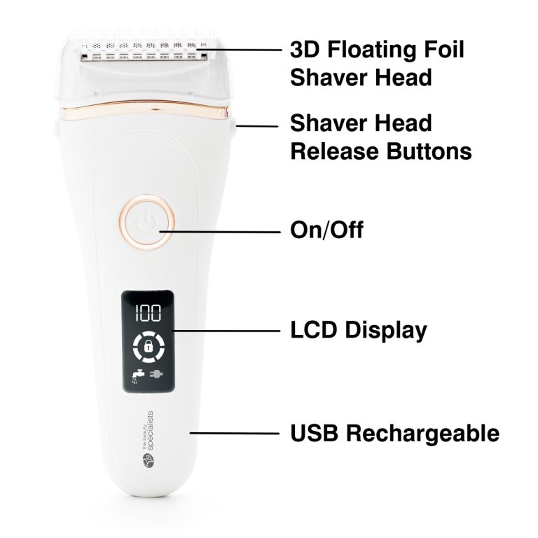 Rio SHLD-EU/1.2 Go Smooth Vet & Dry Lady Shaver, White
