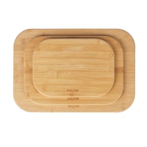Salter BW14107 Simple Prep Bamboo Chopping Board Set