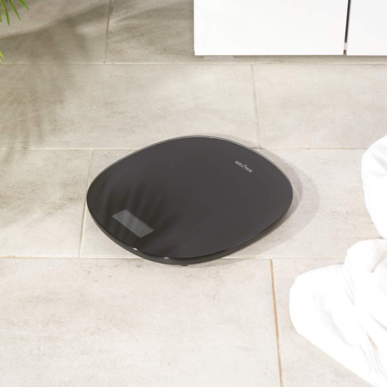 Salter SA00709BFEU12 Round Electronic Scale, Black