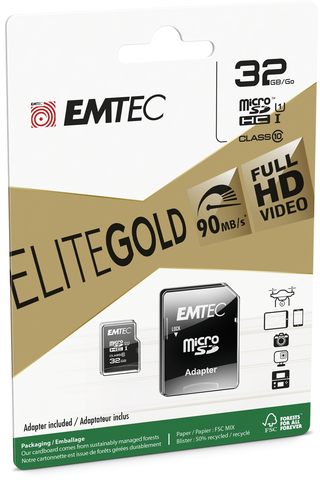 Emtec mSD 32GB UHS-I U1 EliteGold
