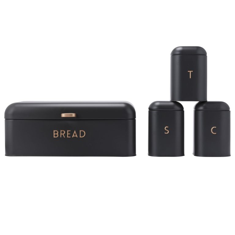 Salter BW13731EU7 Pebble 4-Piece Countertop Set Charcoal