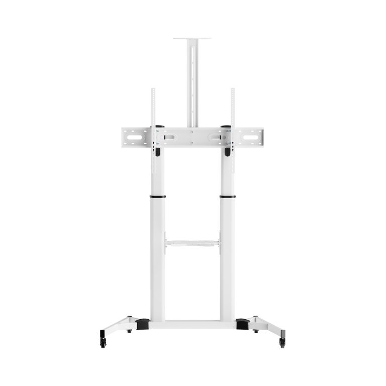 Sbox FS-3610 WHITE Floor Ultra-Large LED TV Stand 60-100″ 100kg White