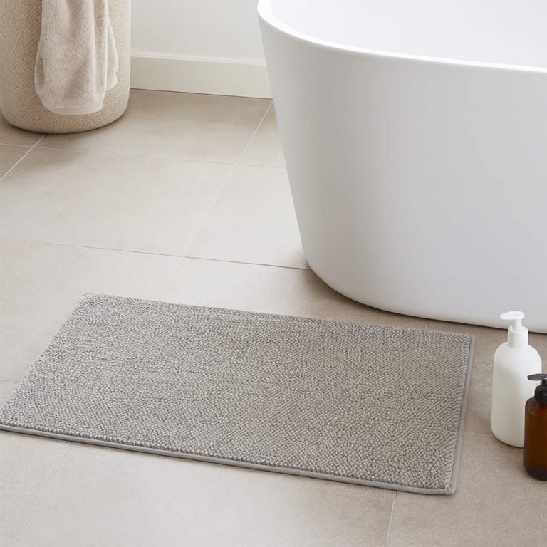 Beldray LA00000099NEU7 Anti-mould Memory Foam Bath Mat 50 x 80 cm, Grey