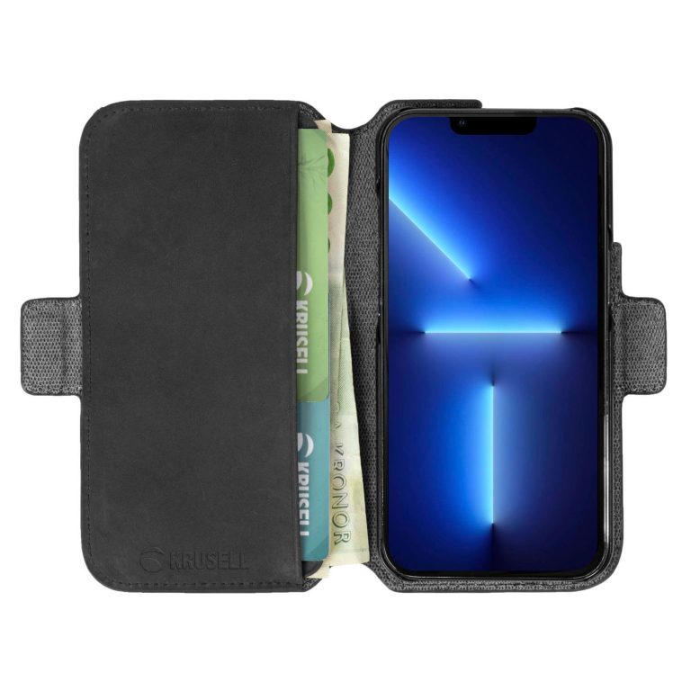 Krusell Leather PhoneWallet Apple iPhone 13 Pro Max black (62396)